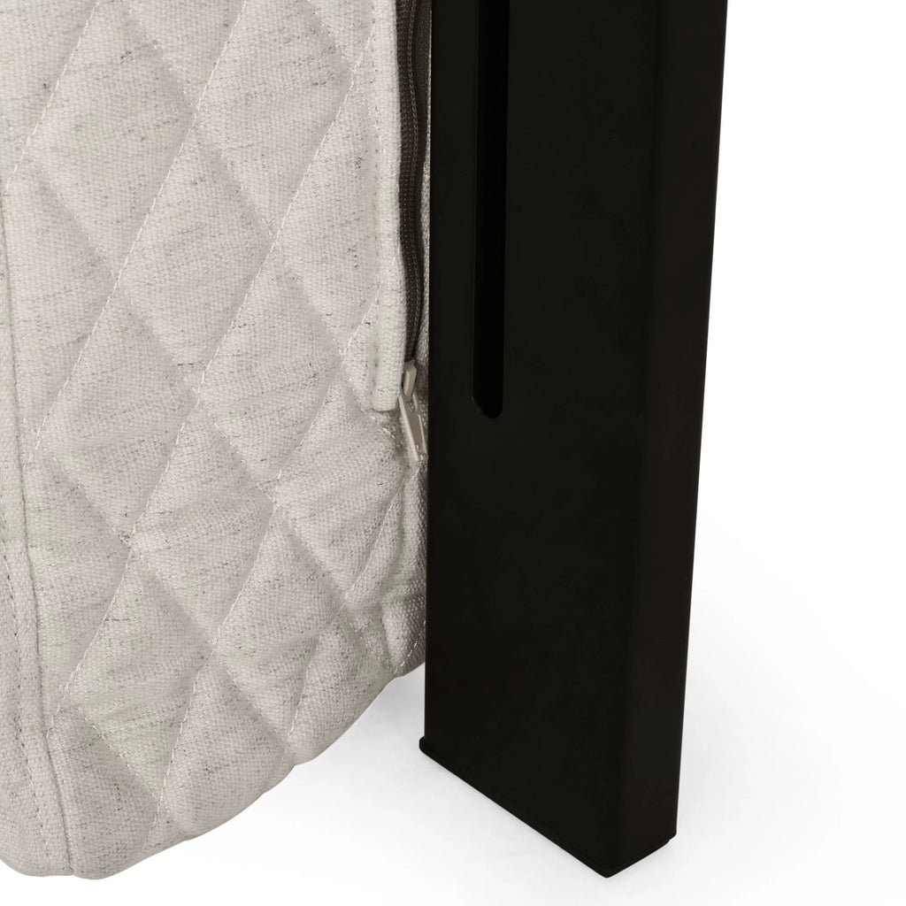 Beige Fabric Wingback Headboard F779