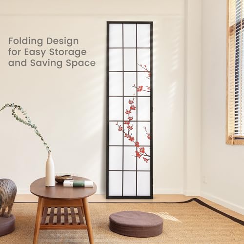 4 Panel 6FT Folding Privacy Screen, White Q78956
