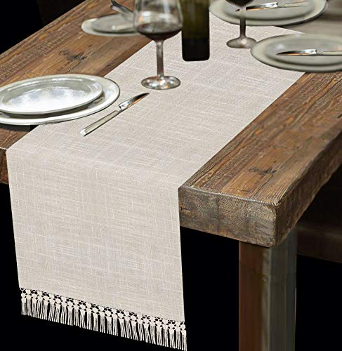 Burgundy 14 x 72 inches Lined Table Runner C65829