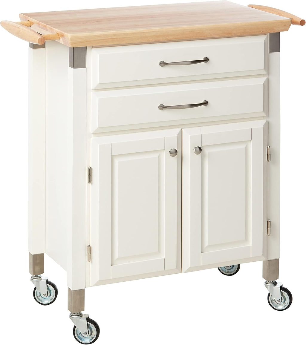 White Prep & Serve Cart N545