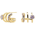 Gold Plated Silver Earrings R4743