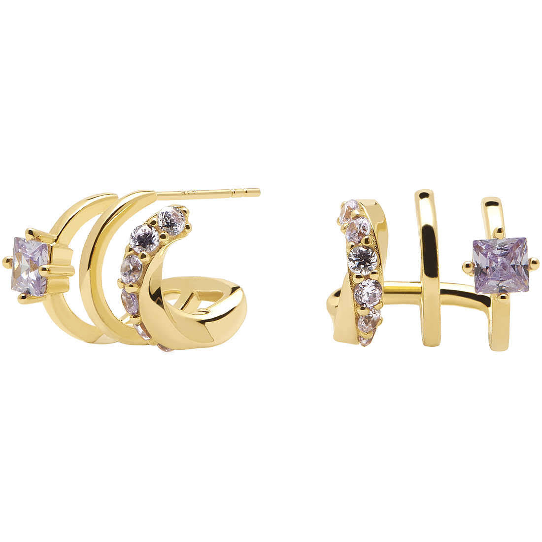 Gold Plated Silver Earrings R4743