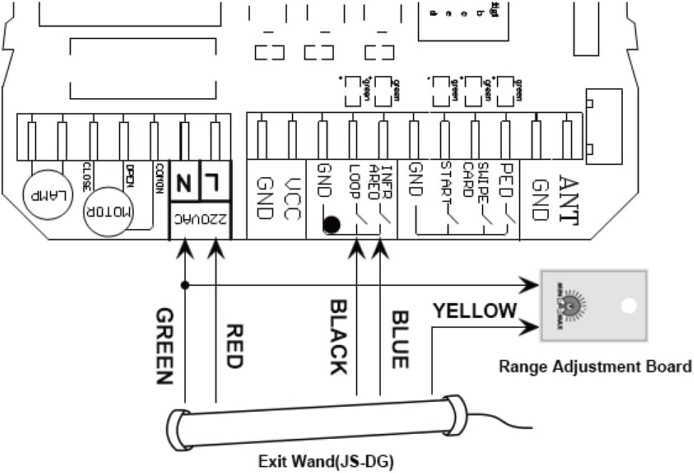 Automatic Sensor Car Detector Exit Wand J48764