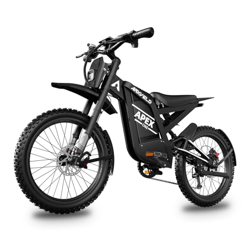 Electric Dirt Bike with 1440Wh Battery 30AH, 25 Inch Fat Tire E130