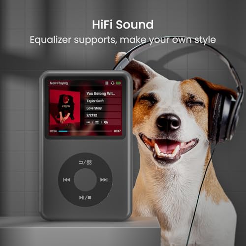 128G Bluetooth Digital Music Player Black F9282