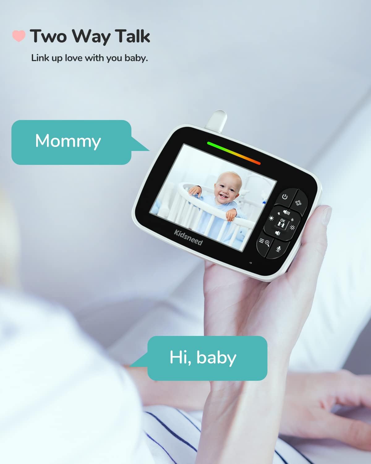 Video Baby Monitor with Pan-Tilt-Zoom Camera and Night Vision R2397