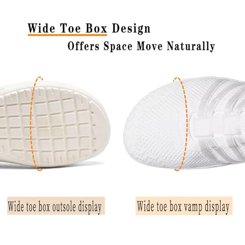 Women's Barefoot Walking Shoes Wide Toe Box Flats Lightweight Trail Running Sneakers H153