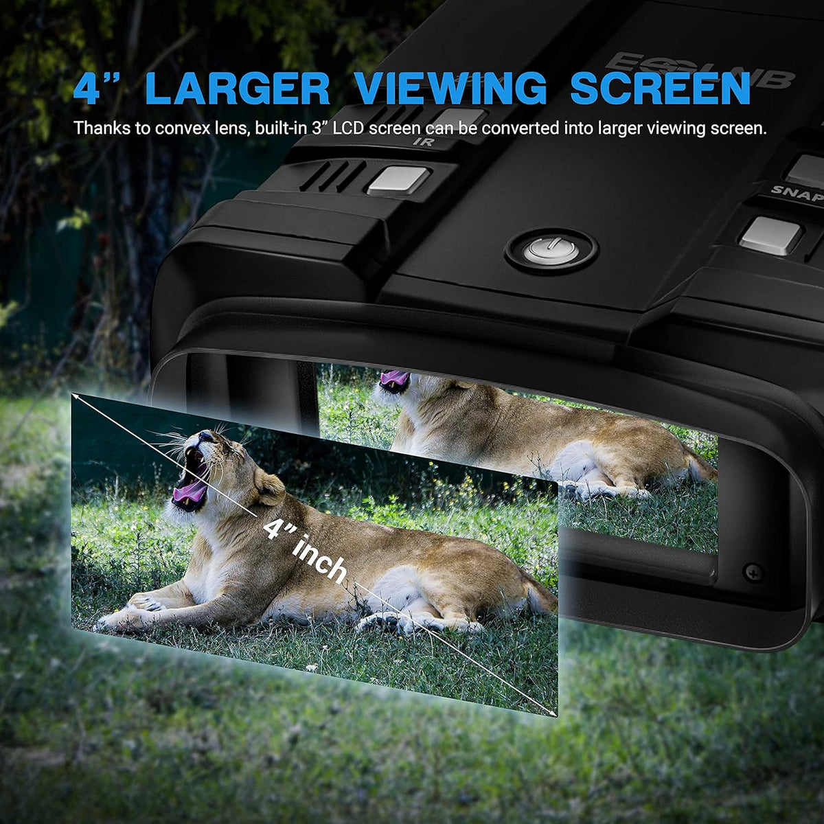 1080P Infrared Night Vision Binoculars with 64GB Card C90479
