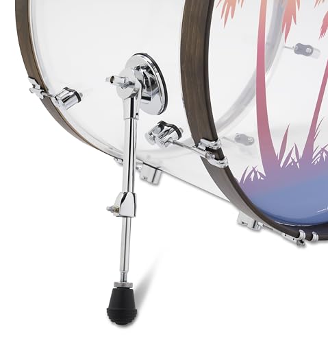 4-Piece Clear Acrylic Drum Set Shell Pack P8933