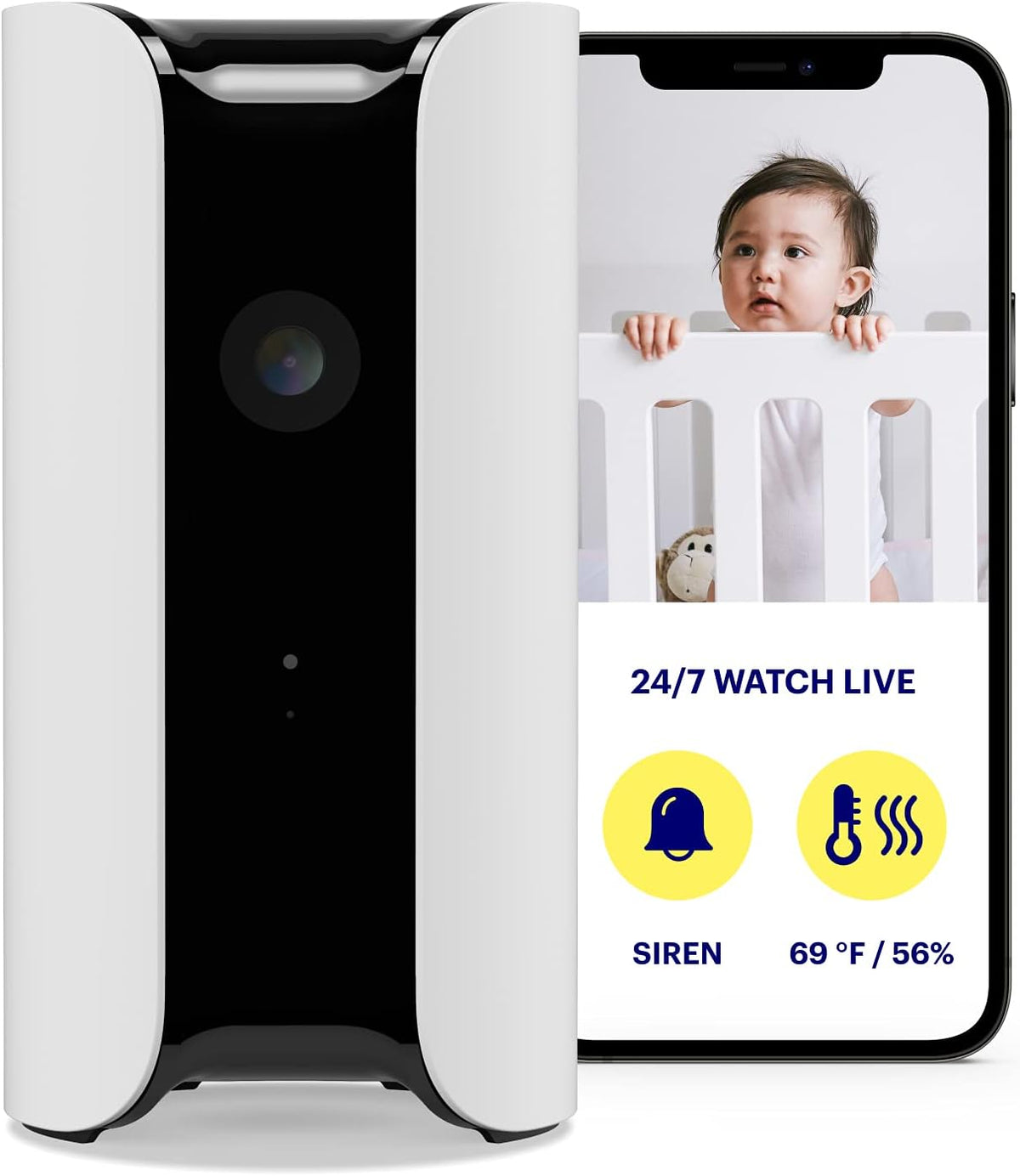 Indoor Home Security Camera with Climate Monitor, 1080p HD, 2-Way Talk B2786