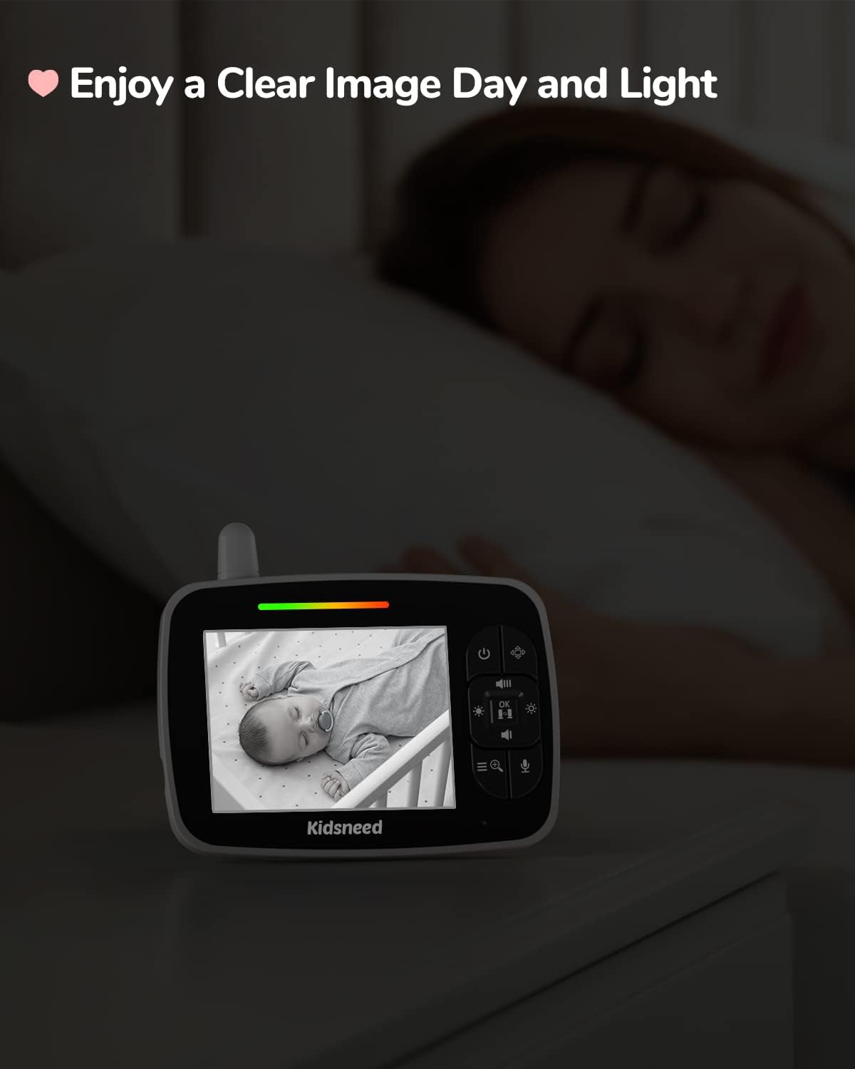 Video Baby Monitor with Pan-Tilt-Zoom Camera and Night Vision R2397