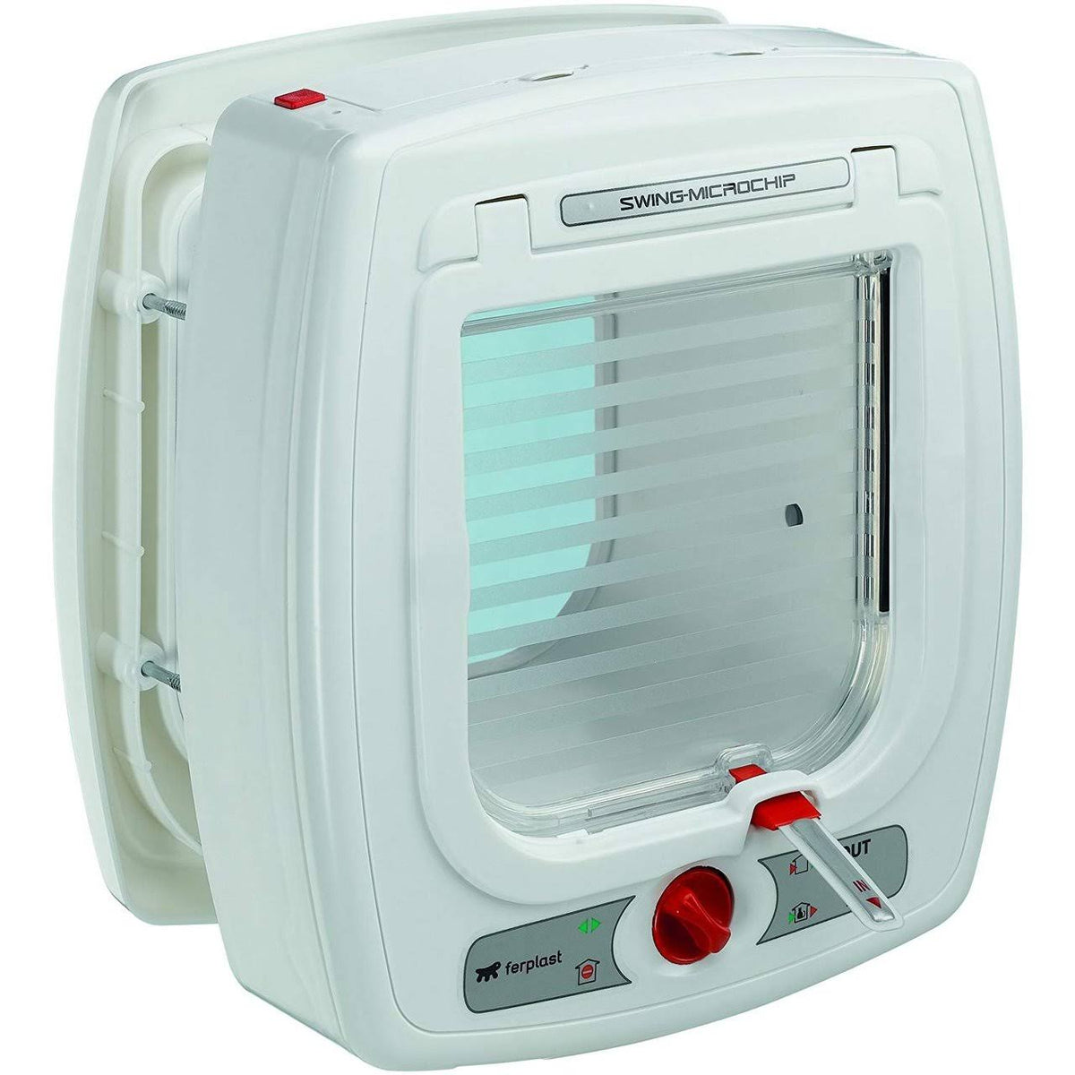 White Microchip Cat Flap I1681