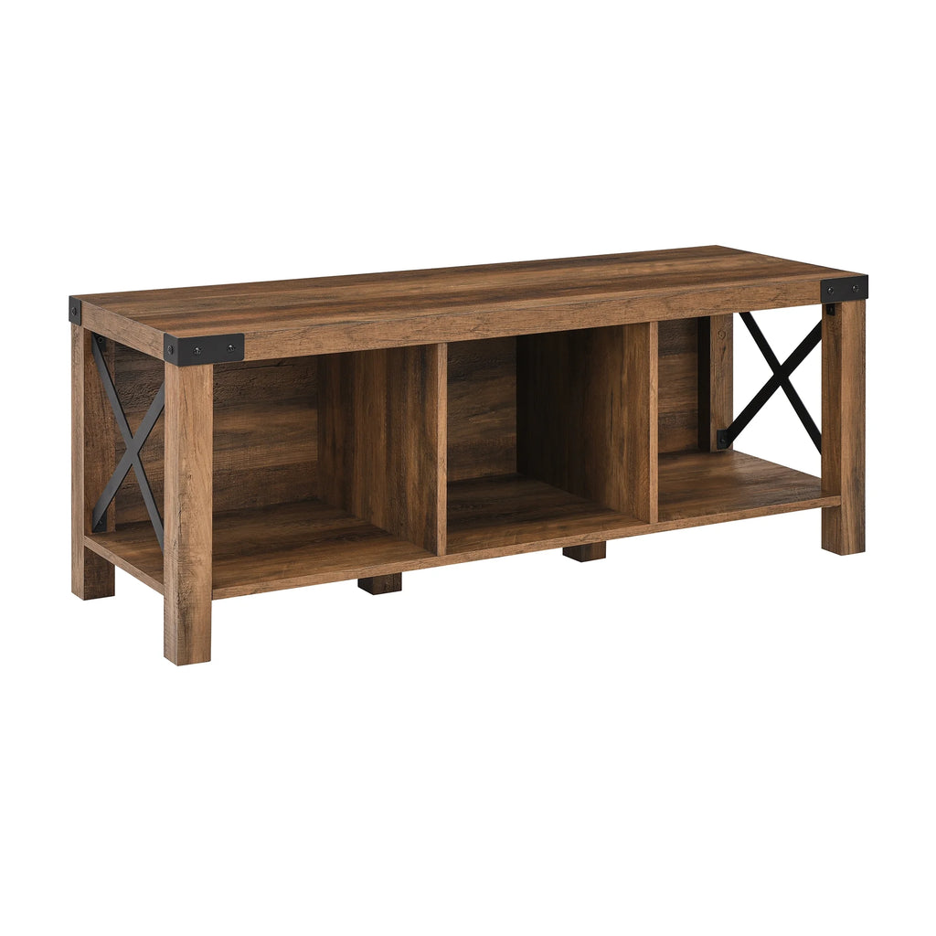Brown Storage Bench P520122