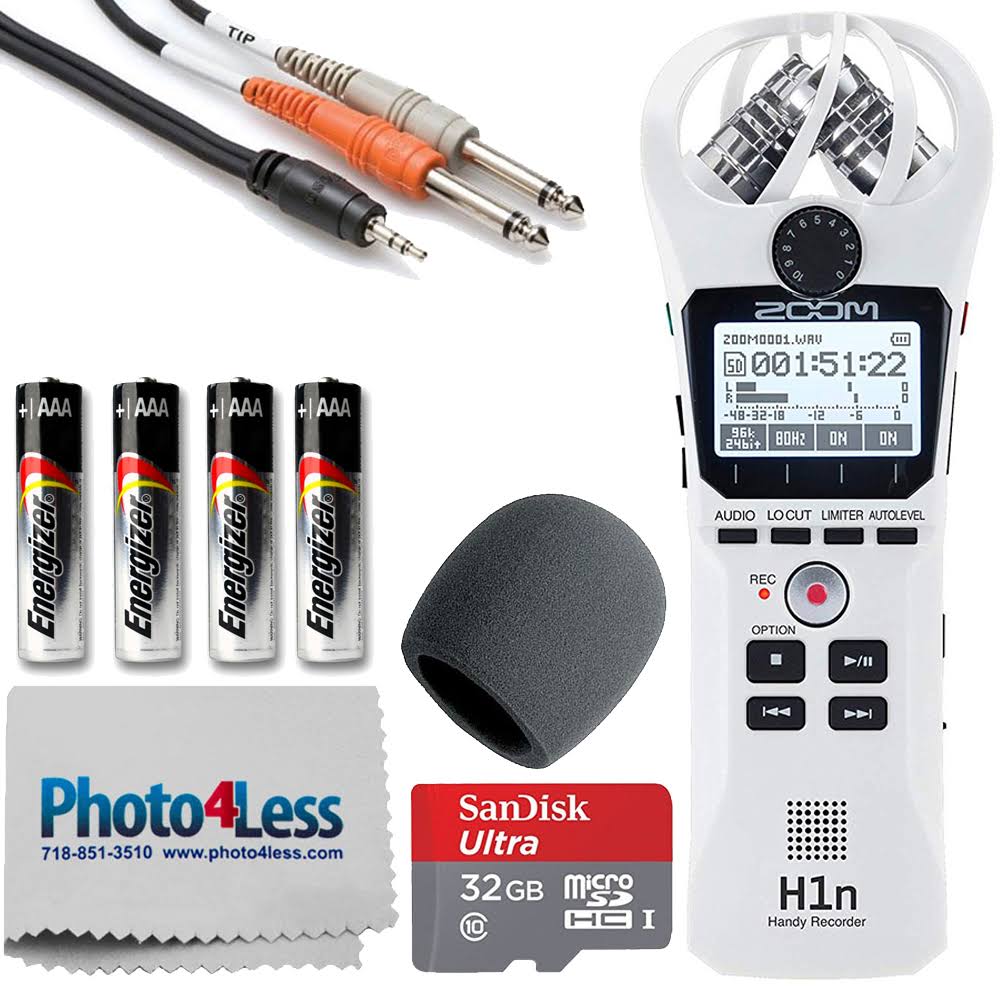 Handy Recorder with Windscreen, Y Cable, and 32GB microSDHC I398
