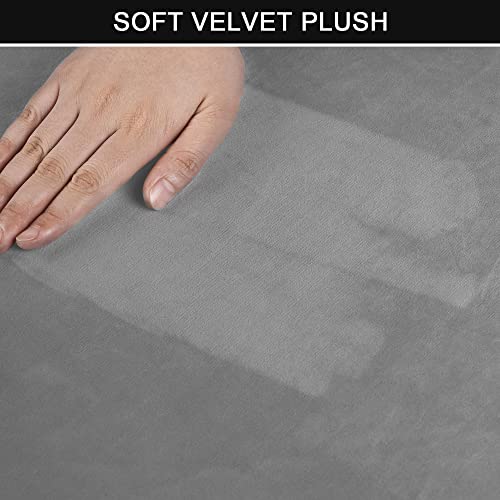 4-Pieces Velvet Recliner Chair Cover with Pocket Y7585
