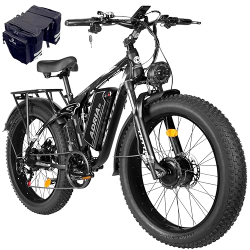52V 30AH 26" Fat Tire Full Suspension Electric Mountain Bike Z22489