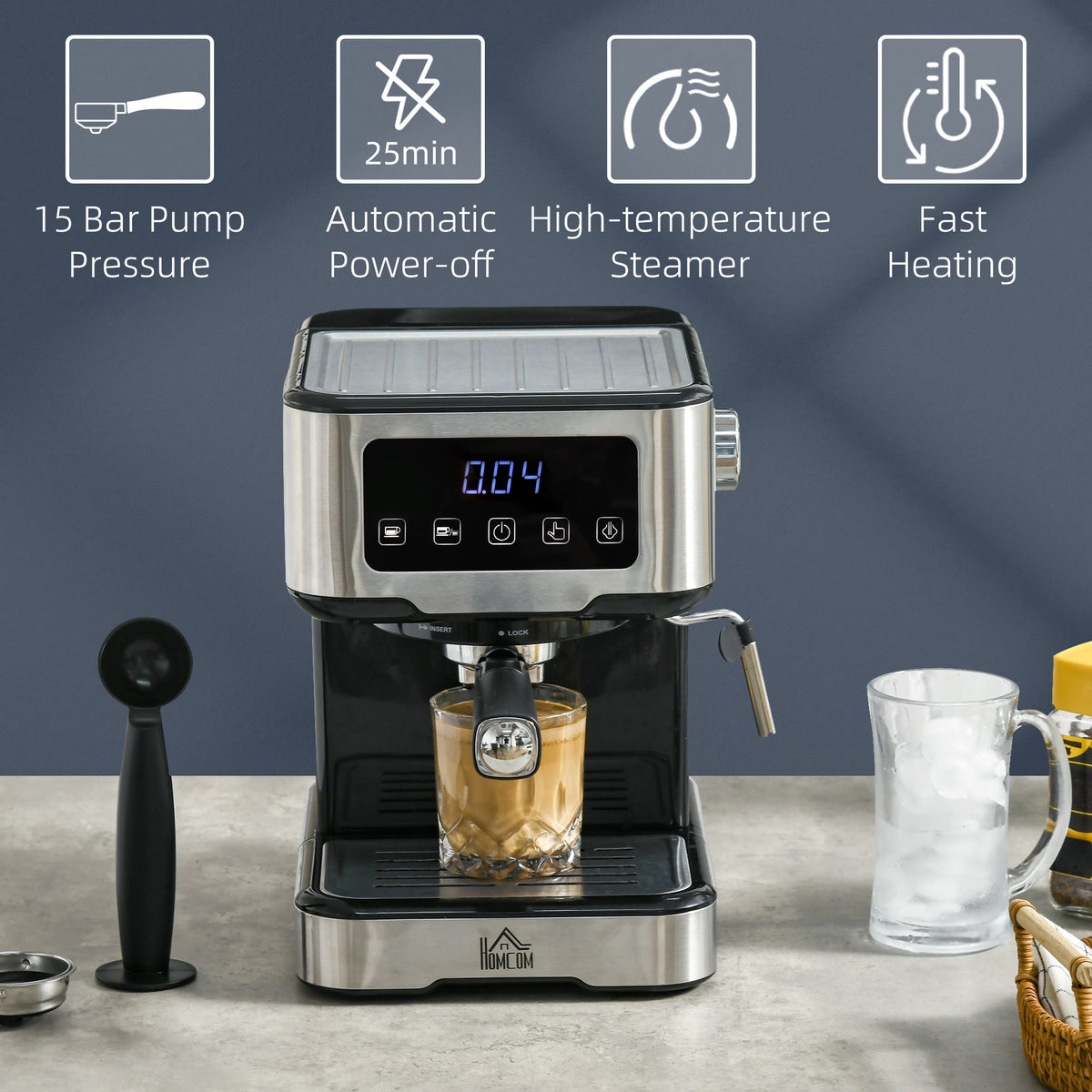 15-Bar Espresso Coffee Maker Machine R74957