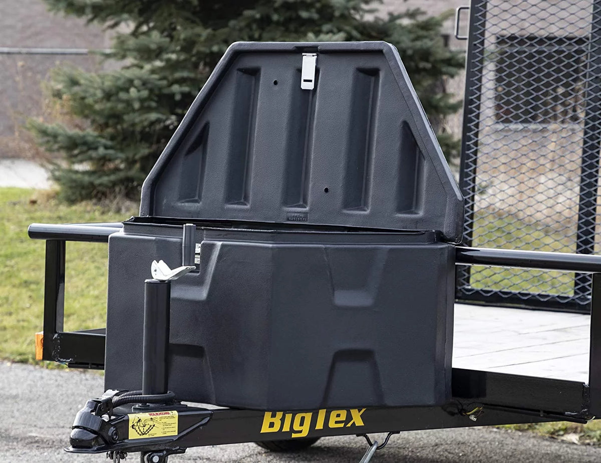 Black Trailer Tongue Tool Storage Box B44221