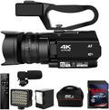 4K HD Auto Focus Camcorder 48MP 60FPS 30X Digital Zoom Camera with Handheld Stabilizer O337