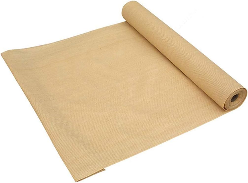 90% Sun Shade Fabric Mesh with Clips Beige 8x16ft B63613