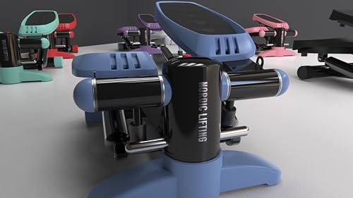 Mini Stepper & Stair Climber Machine with Resistance Bands Set U4096