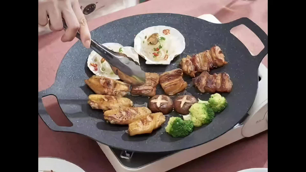 Non-stick Coating Round BBQ Grill Pan Y260