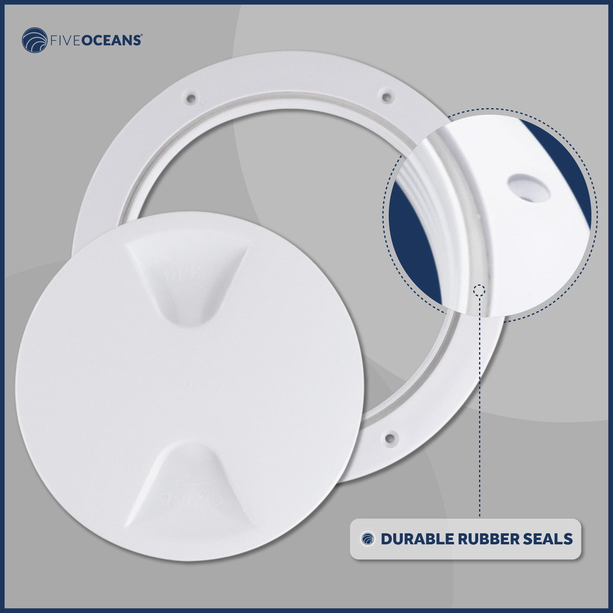 6" Round Marine Boat Hatch with Detachable Cover I60642