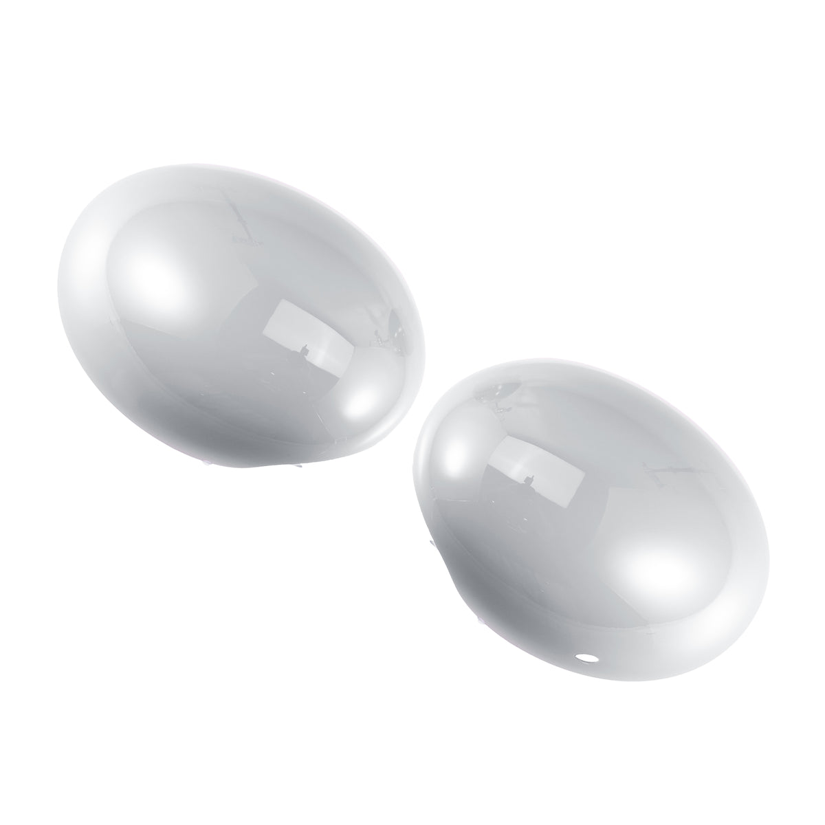 White Exterior Rear View Mirror Cover with Induction Hole Z55195