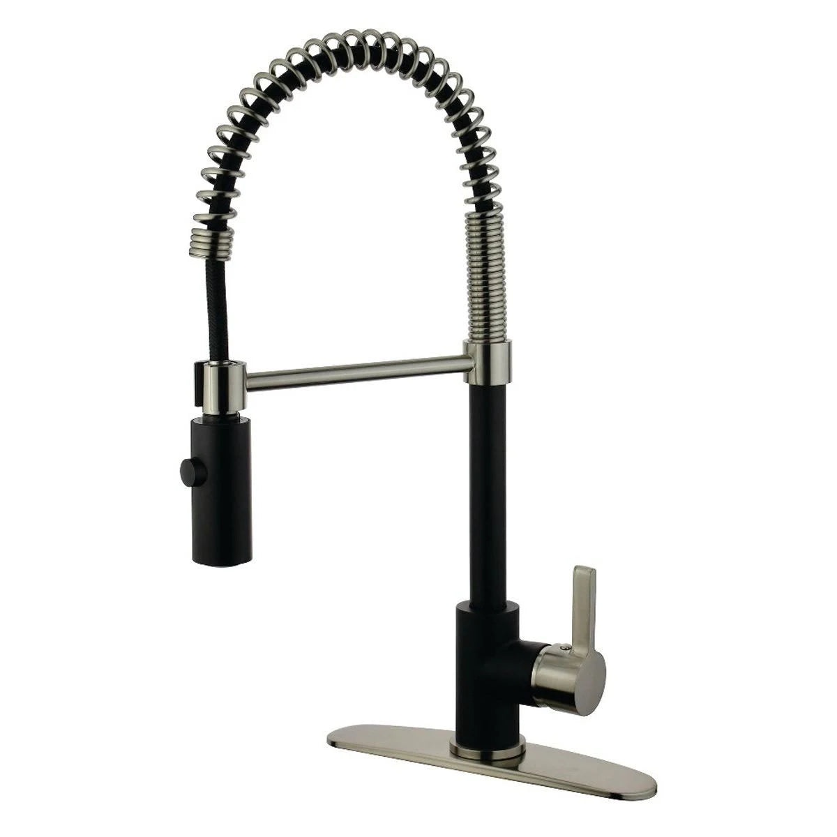 Satin Nickel Kitchen Faucet with Pull-Down Sprayer P791463