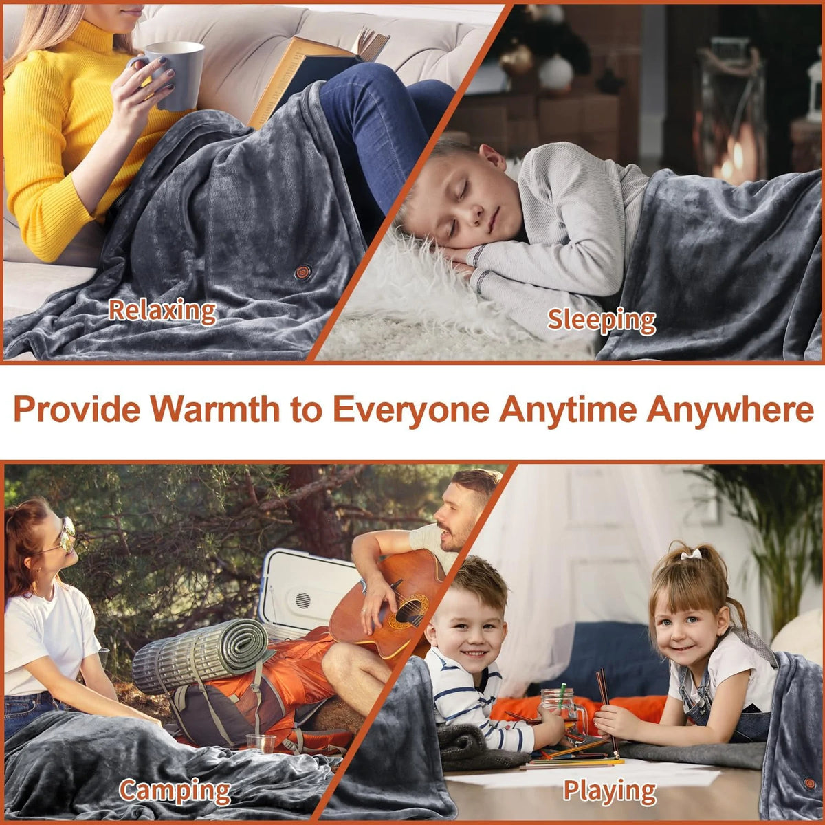 Portable USB Heated Blanket Shawl R124
