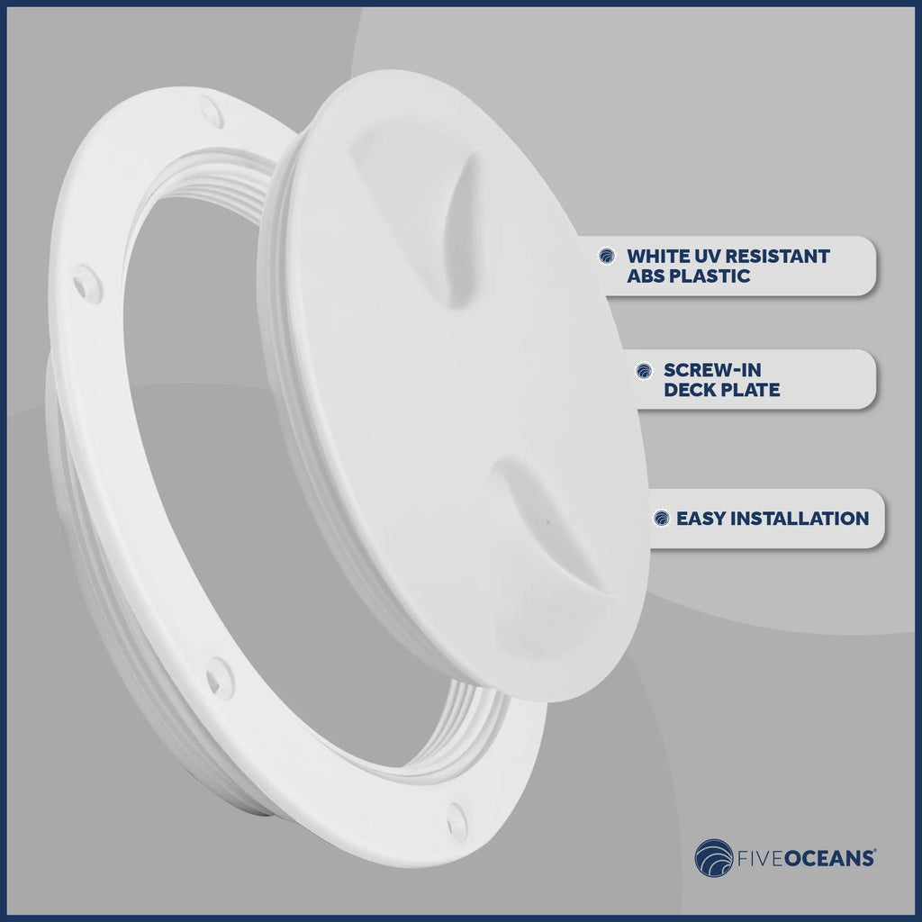 6" Round Marine Boat Hatch with Detachable Cover I60642