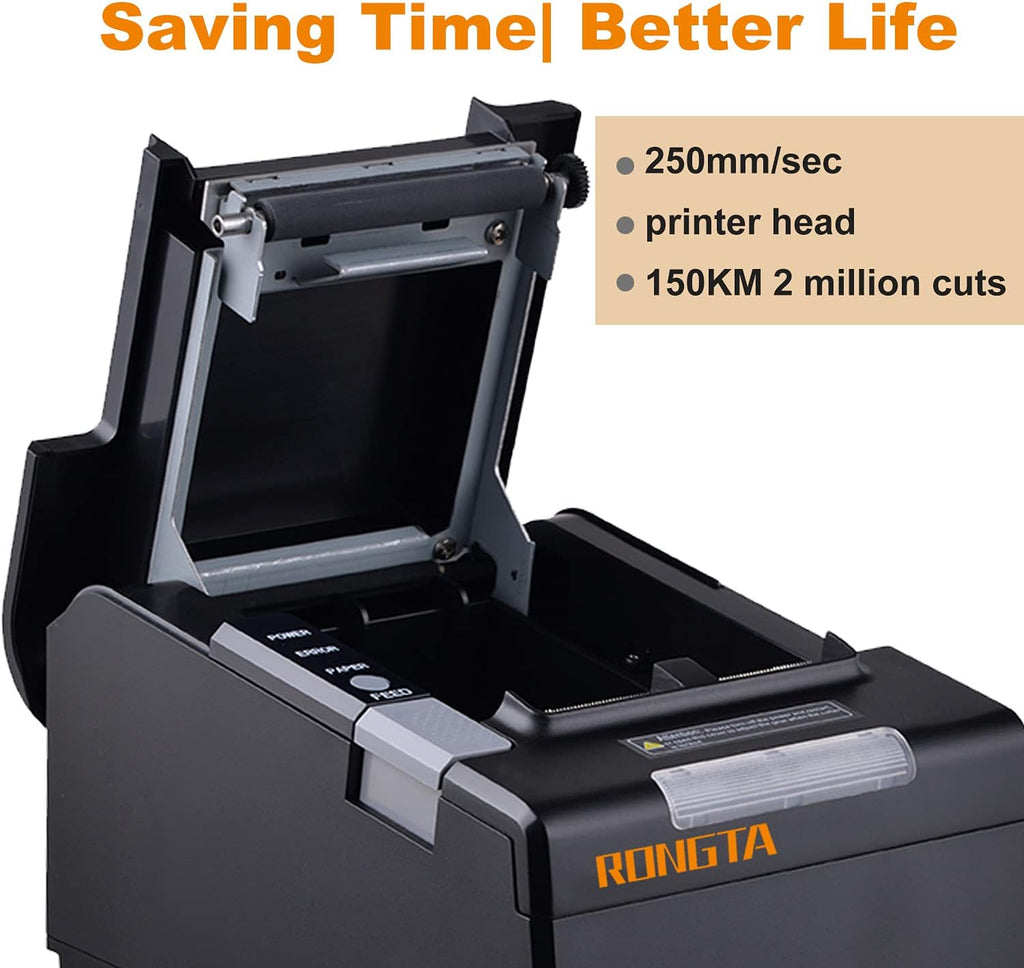 80MM Direct Thermal Receipt Printer with Auto Cutter W367