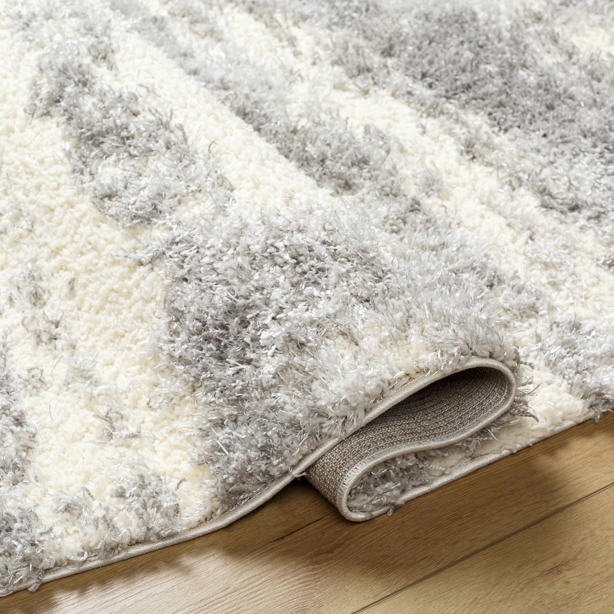 Gray Brown Plush Pile Area Rug 2' x 3' L27491