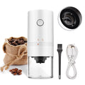 Portable Mini Electric Burr Coffee Grinder with Adjustable Coarse Fine Grinding Removable Chamber H3832