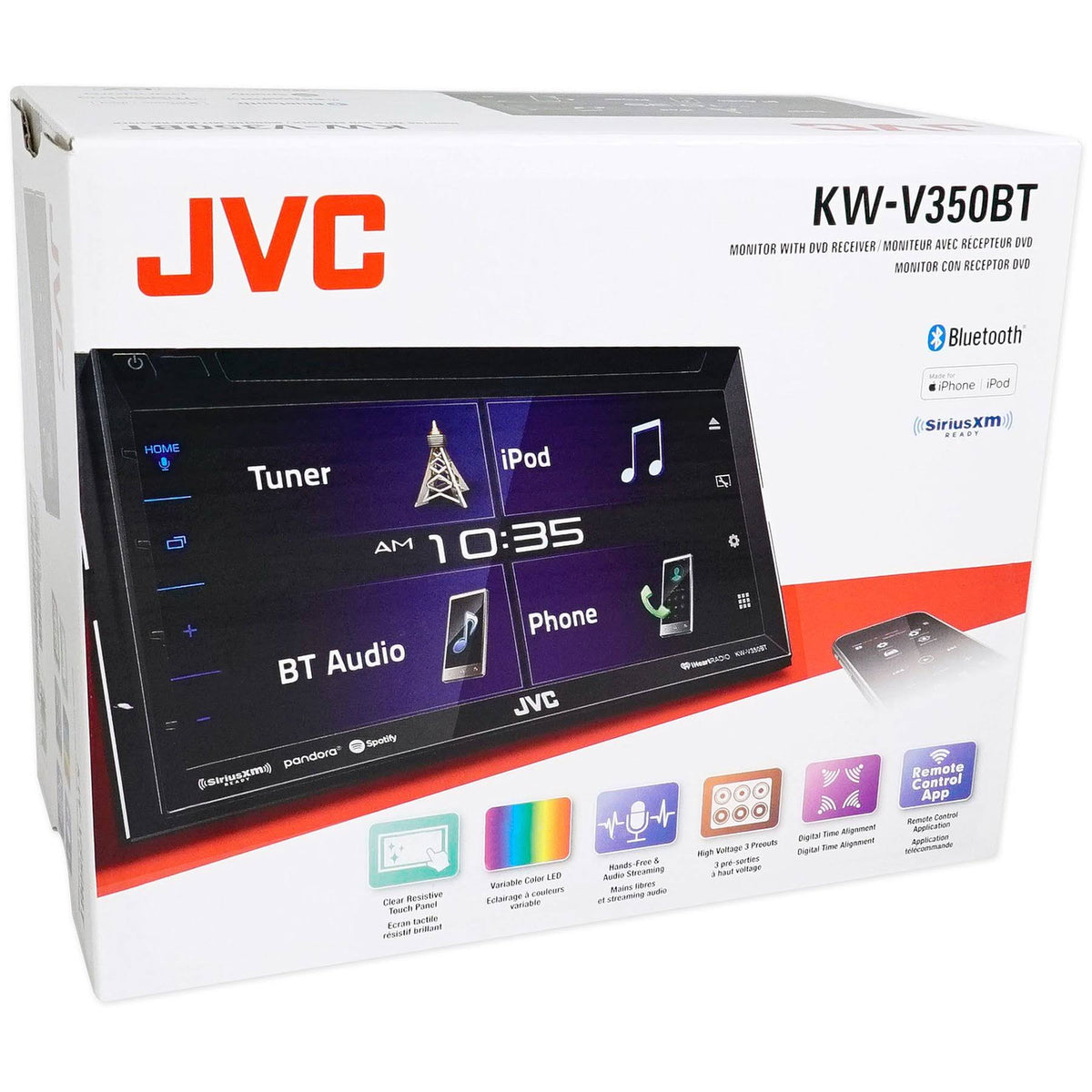 6.8x22 Double-DIN In-Dash DVD Receiver with Bluetooth W45113