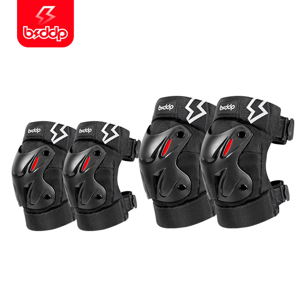 Motorcycle Elbow Knee Protection 4 Piece Set Safety Gear Y1224