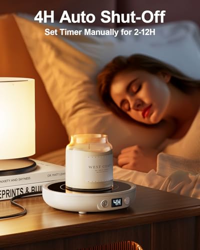 36W Black Coffee Cup Warmer with Digital Display H67604