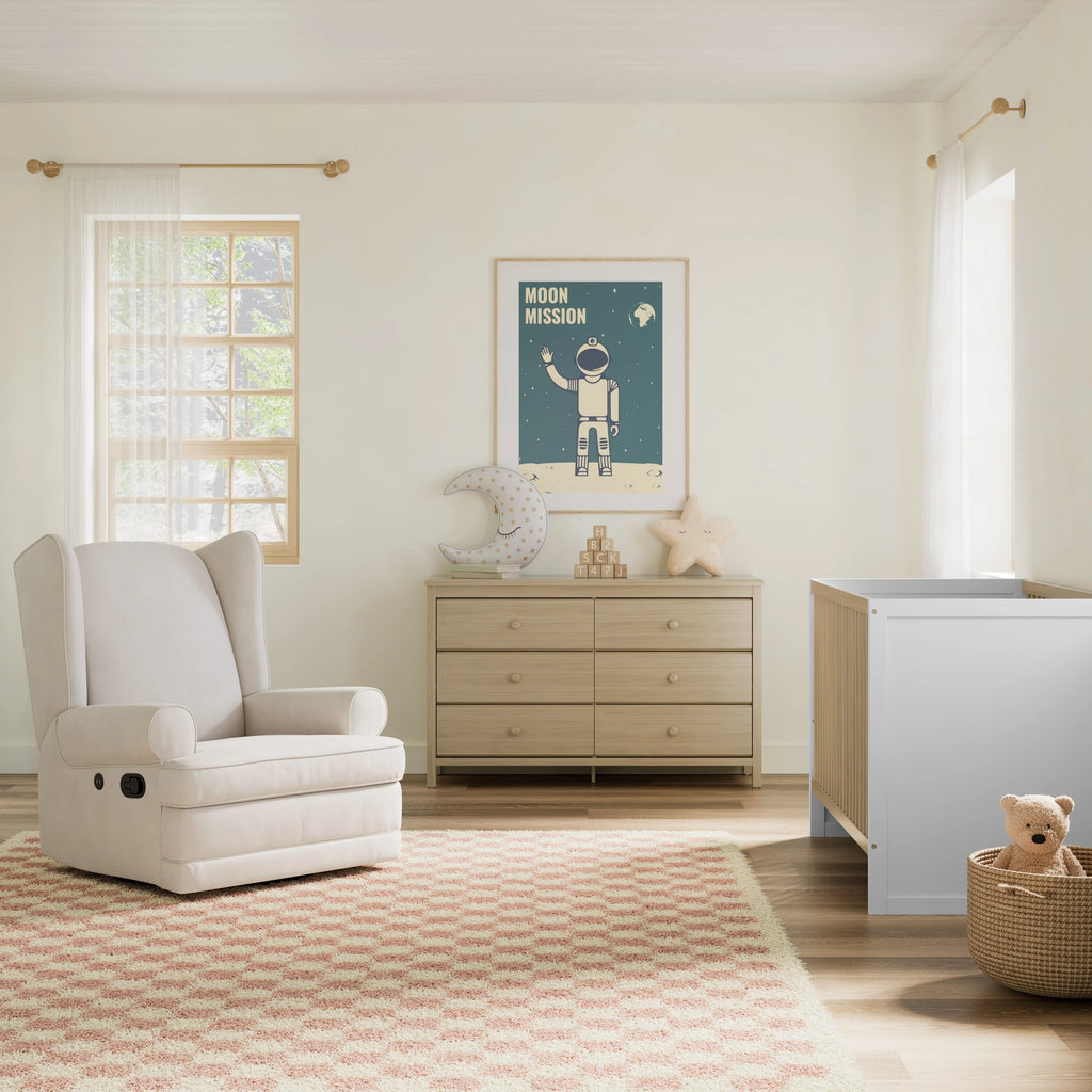 White 6 Drawer Double Dresser Z413274