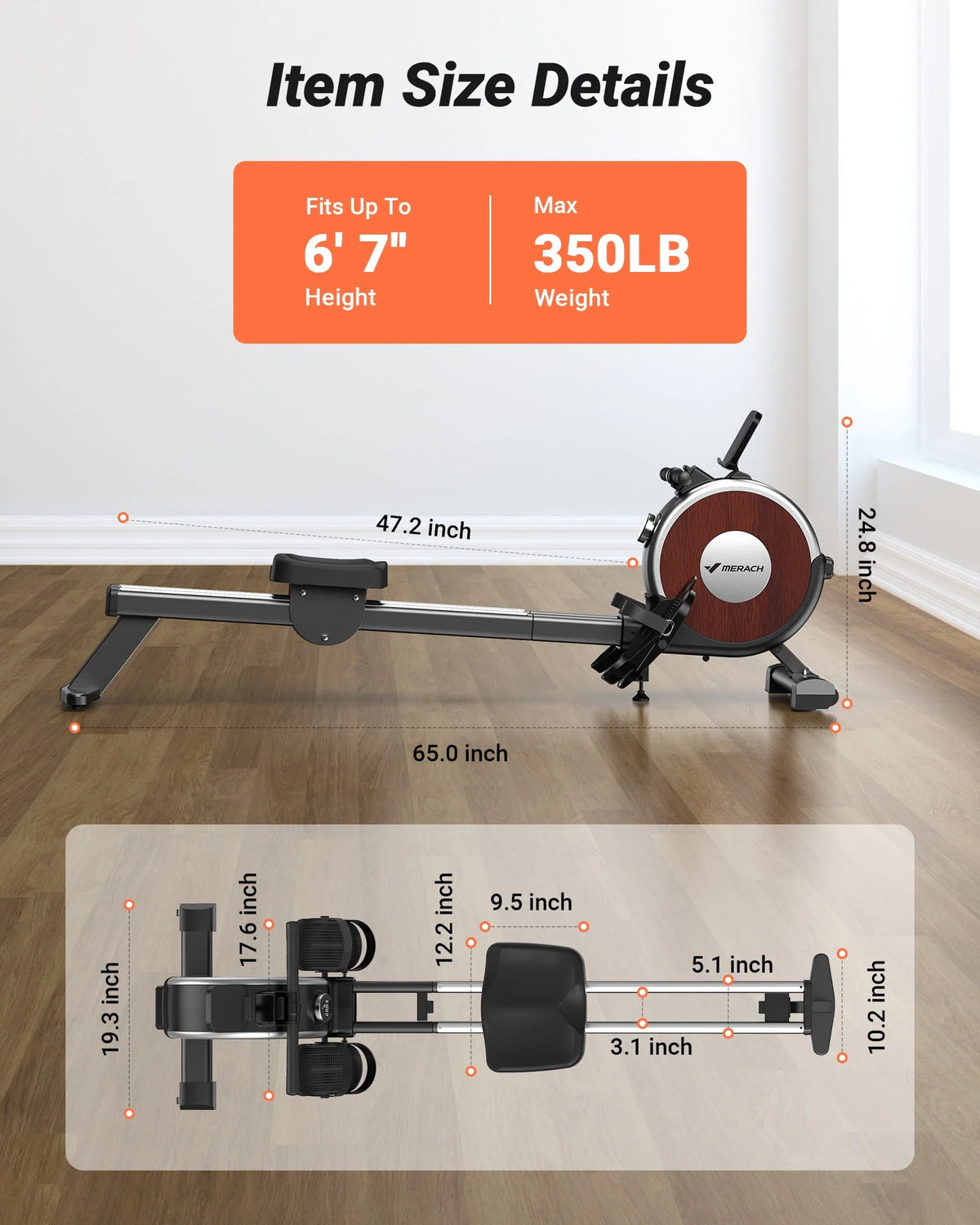 Quiet Magnetic Rower J719
