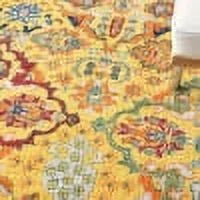 Yellow Multicolor Area Rug W936327