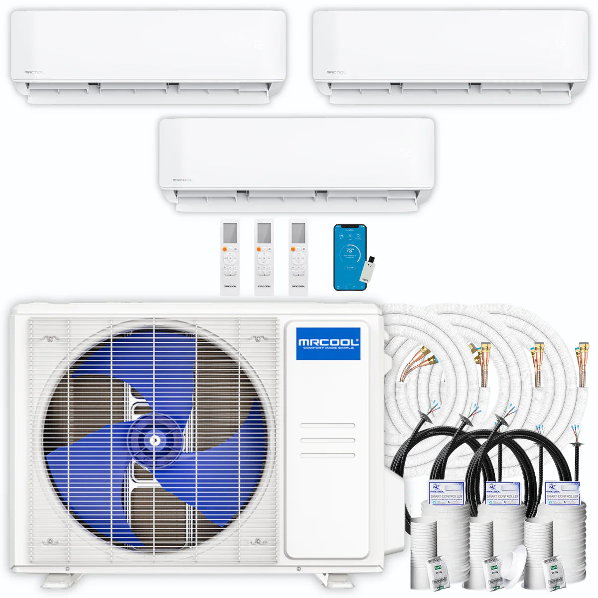 30,000 BTU 3 Zone Ductless Air Conditioner and Heat Pump Z52235
