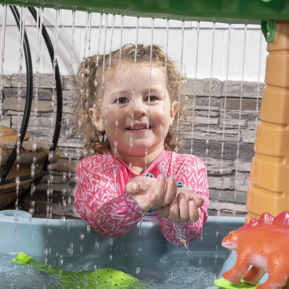 Gray Plastic Water Table with 13-piece Playset L406138