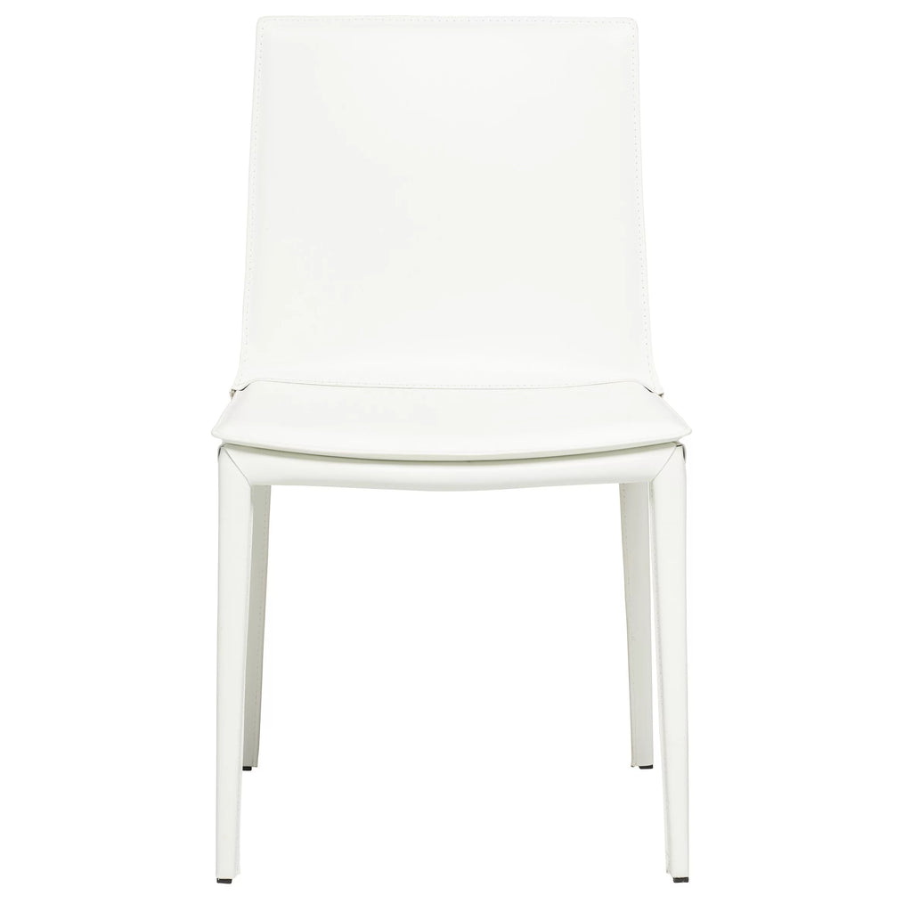 White Leather Dining Chair I548