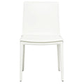 White Leather Dining Chair I548