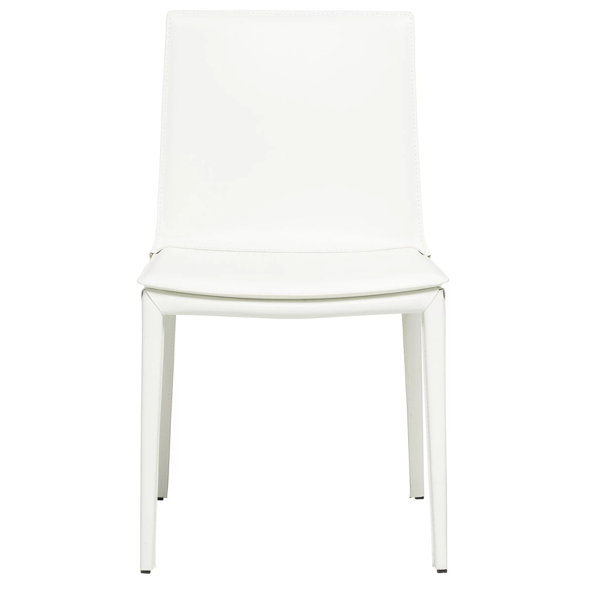 White Leather Dining Chair I548