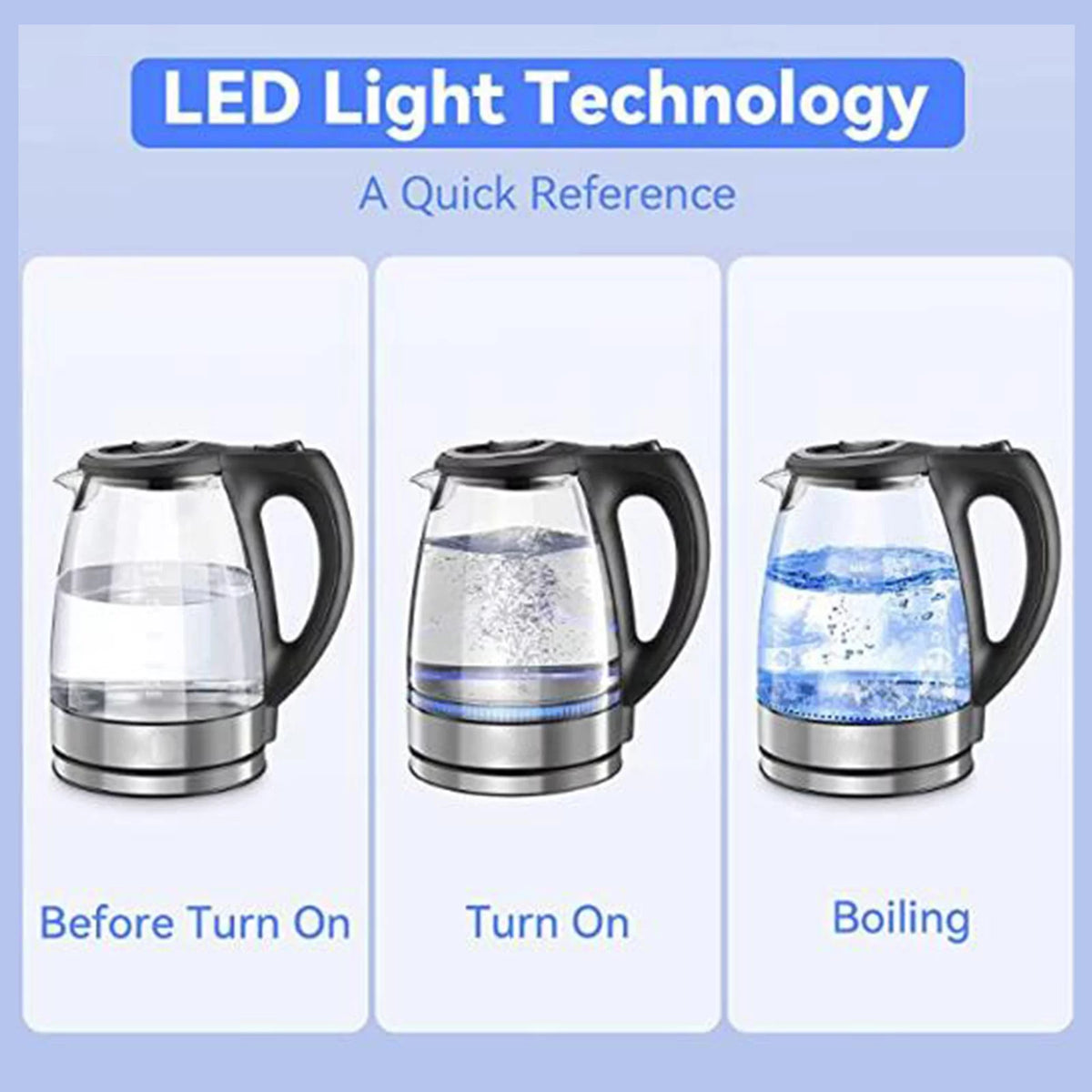 Glass Electric Kettle 1.7L H3851