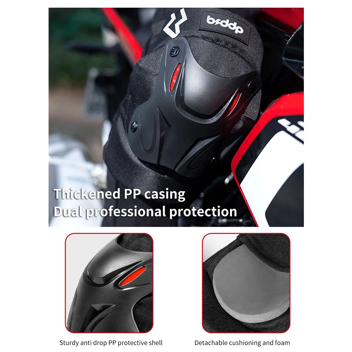 Motorcycle Elbow Knee Protection 4 Piece Set Safety Gear Y1224