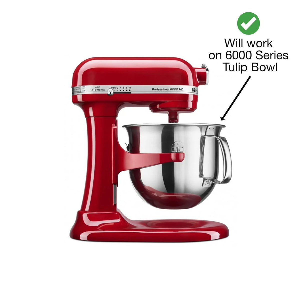 Red BeaterBlade for KitchenAid 5-Quart Bowl-Lift Mixers P5107