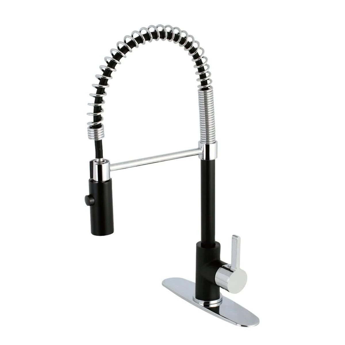 Satin Nickel Kitchen Faucet with Pull-Down Sprayer P791463
