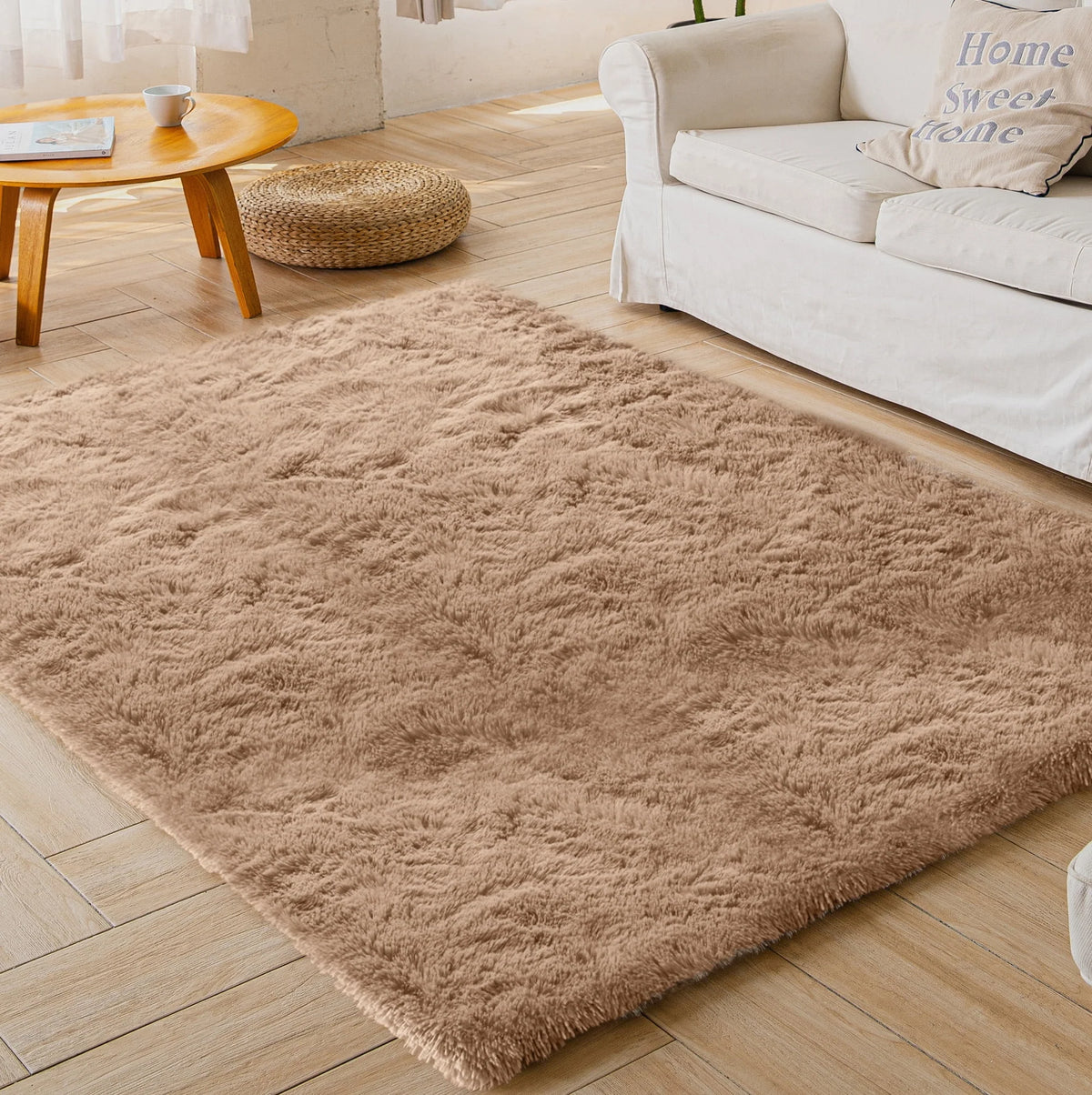 Light Gray 8' x 10' Shag Area Rug F512079